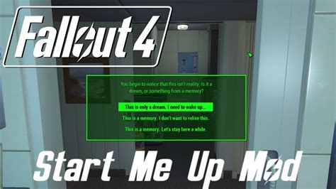 fallout 4 start me up mod|fallout 4 random start mod.